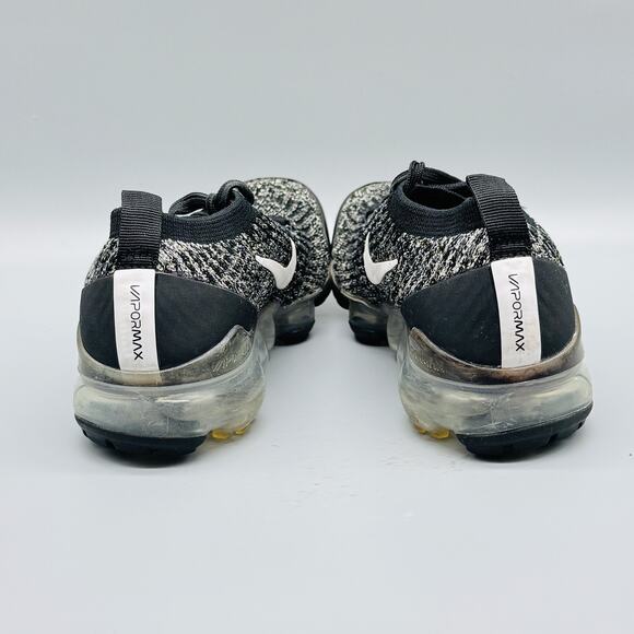 Nike Air Vapormax Flyknit 3 Shoes Womens 5 Black White Oreo Sneakers Trainers - Picture 6 of 11